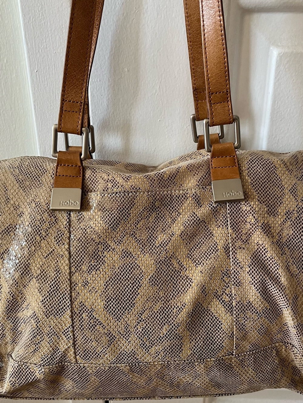 HOBO Madelyn Python-Pattern Satchel - Picture 5 of 13